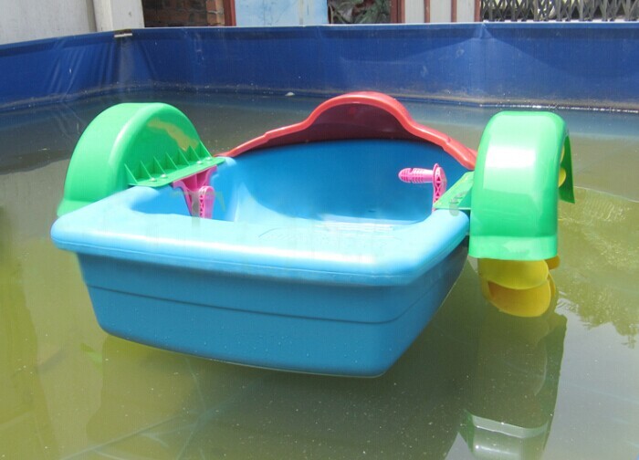 Mini Inflatable Water Toys One Person Paddle Boat , Dolphin Swimming Pool Paddle Boat