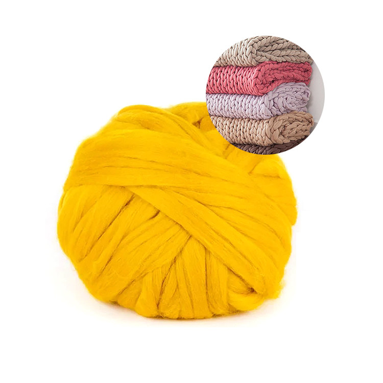 China Textured Hand Arm Knit Yarn Merino Wool Chunky Twist Yarn wholesale