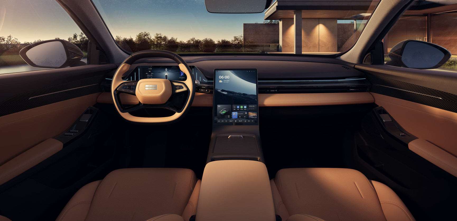 Geely Galaxy L6 Chinese Electric Sedan Plug In Hybrid Sedans 1370KM L2 Assisted Driving
