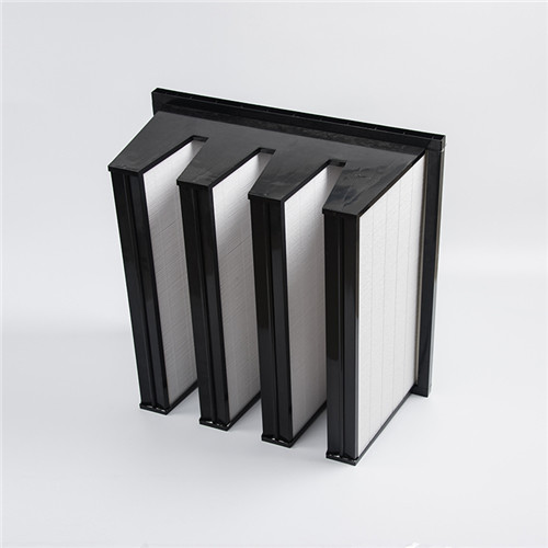 Medium Efficiency Air F8 Filter Fiberglass Pleated Paper Custom Hepa Filters