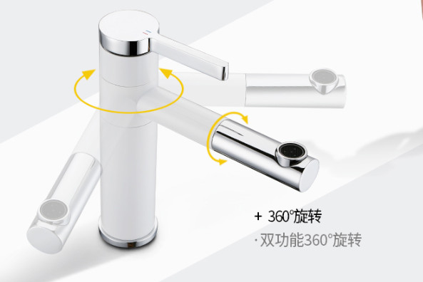 Bathroom Black Golden Retractable 35mm Pull Out Sink Faucet