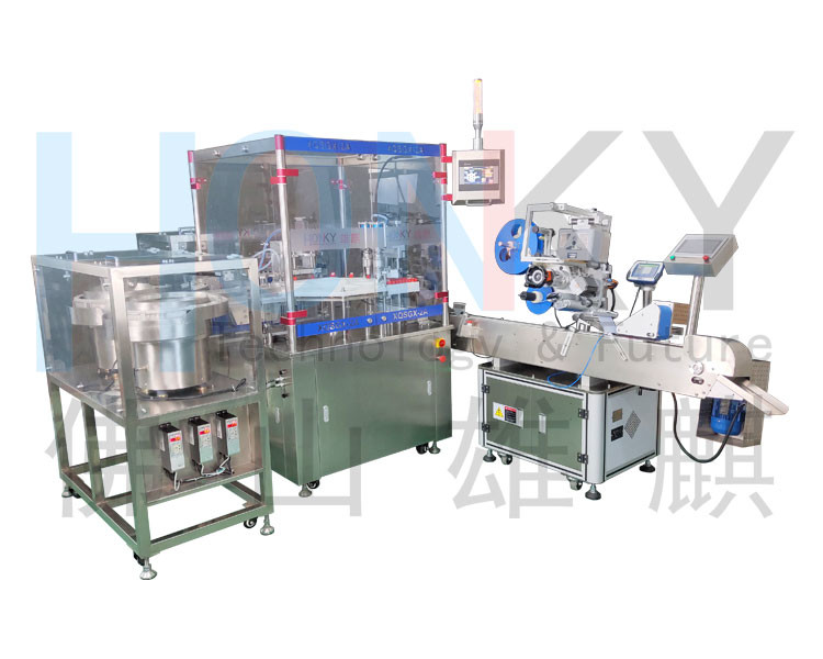 Full Automatic 10 Small Bottle Liquid Filling And Capping Machine With 60 Bottle/Min For Cosmetic Lquid Filling