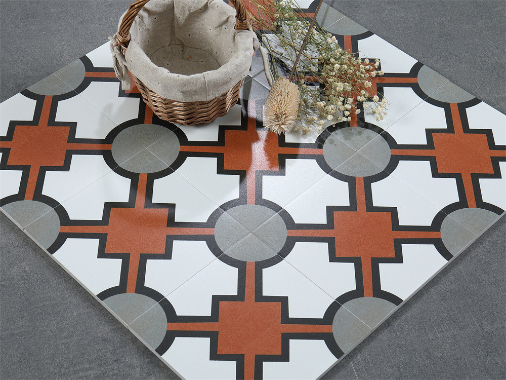 Encaustic 200x200mm Floor Ceramic Rustic Tiles For Bathroom And antibacterial Decorative Wall Tile For Office