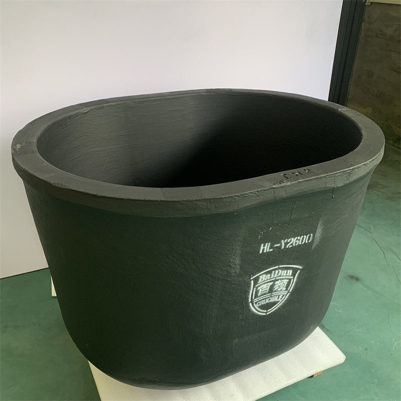 High-Temperature Heating Oval Type Crucible With Silicon Carbide Graphite For Industrial