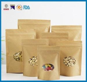 China FDA Brown Paper Food Bags , USDA Food Packaging Paper Bags Matte Finshed wholesale