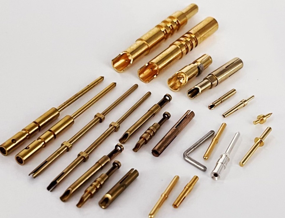 Gold Plating Brass CNC Machined Pins High Precision Copper Pin Connector