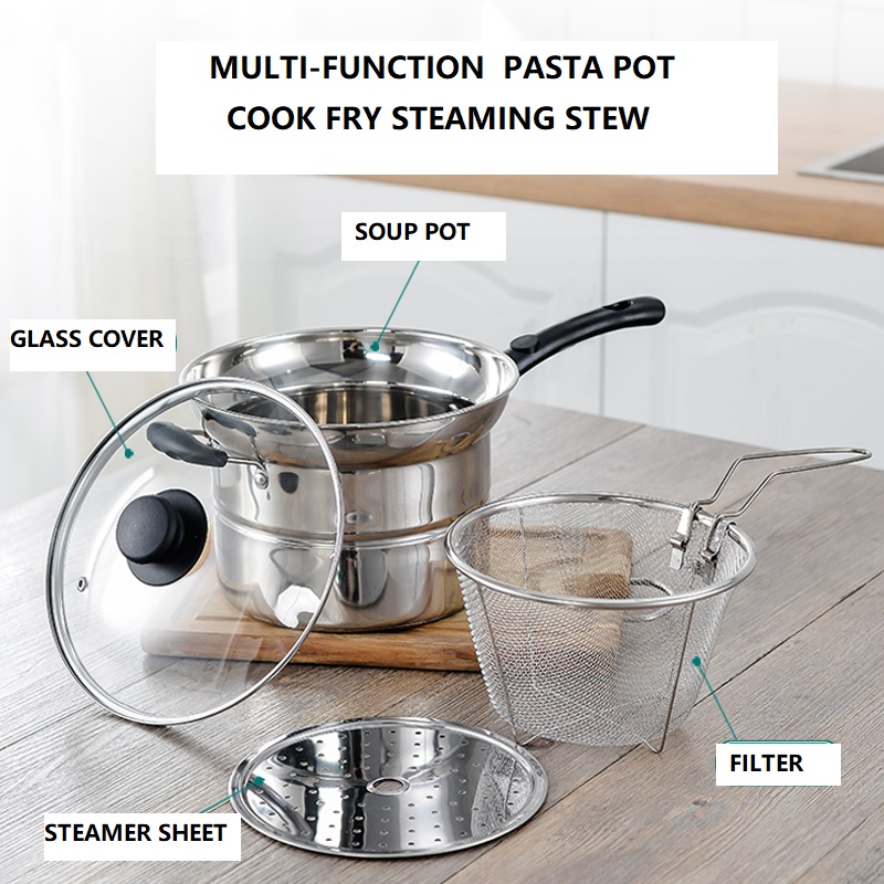 Stainless Steel Kitchen Sauce Pans Sustainable Eco Friendly Milk Pot