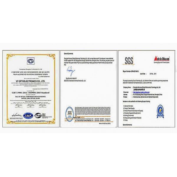 20D Double Aspheric Spherical Glass Lens Bk7 Achromatic Sapphire Ball Lens