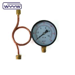 China 60mm 100mm High Pressure Meter Gauge With Radiating Tube Water wholesale