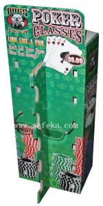 China Sunglasses Counter Table Top Display,Poker Glasses Displays Stand wholesale