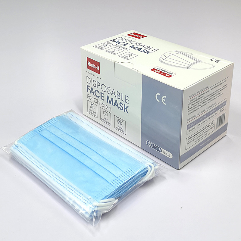 Type II Earloop Disposable Face Mask For Kids Children CE FDA