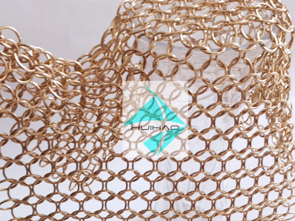 Round Ring Chainmail weave 1.2mm X 12mm Metal Ring Mesh Space Dividers
