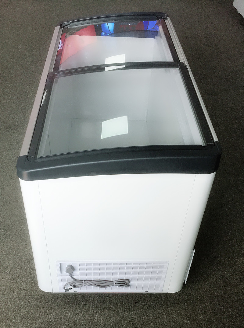 Commercial island freezer seafood display freezer for supermarket