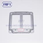4" Square Metallic Surface Cover 2 Duplex Receptacle