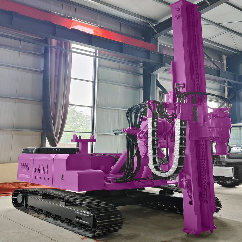 Portable Pile Driver Hydraulic Vibration Piling Machine Solar Screw Pile Driver Machinery