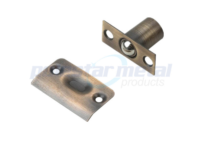Interior Matte Black Door Hardware Adjustable Drive In Ball Catch Door Hardware 1" Diameter