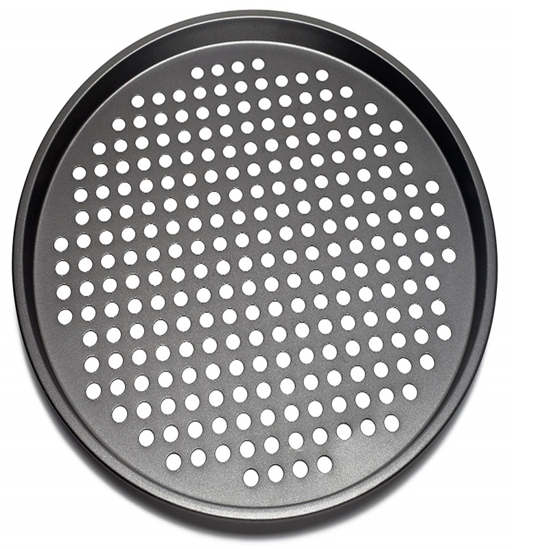 Rk Bakeware China Manufacturer-Nonstick Aluminum Pizza Disk with Rim