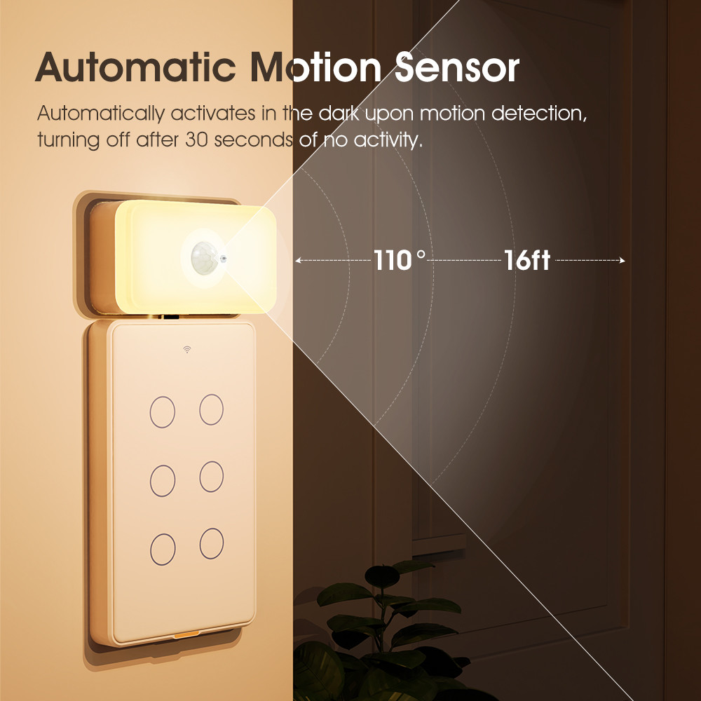 Tuya motion sensor LED PIR WiFi Human Body Motion Sensing Warm White Dual-Color Type c Night Light Sensor