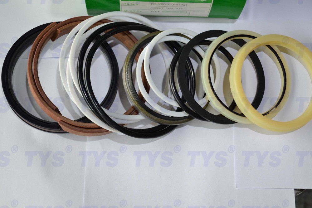 PTFE Color Excavator Spare Parts SH120 SH200 Hydraulic ARM Repair Kits