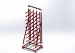 Industrial Metal Vinyl Roll Storage Rack