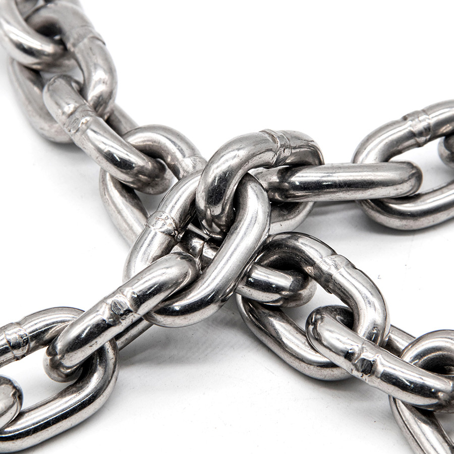 Polished Stainless Steel Short Link Chain Easy To Install Rust Resistant