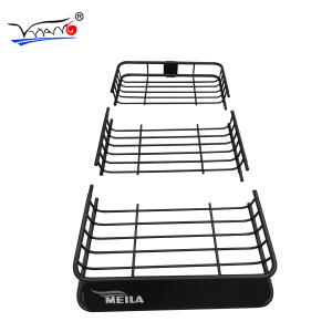 China Black E007 Car Roof Rack Basket Split Type Steel Material For Universal wholesale