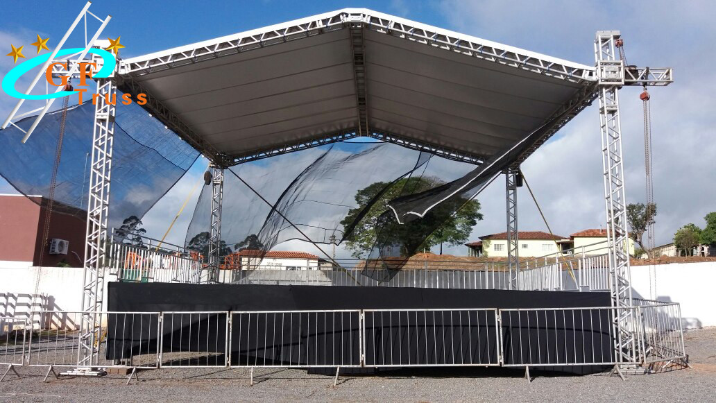 Exhibition lighting Line Array Aluminum Spigot Truss 520*760mm