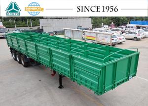 China 30 Tonne Triaxle Trailers 30 Ton Tri-Axle Trailer Cargo Fence Semi Trailer wholesale
