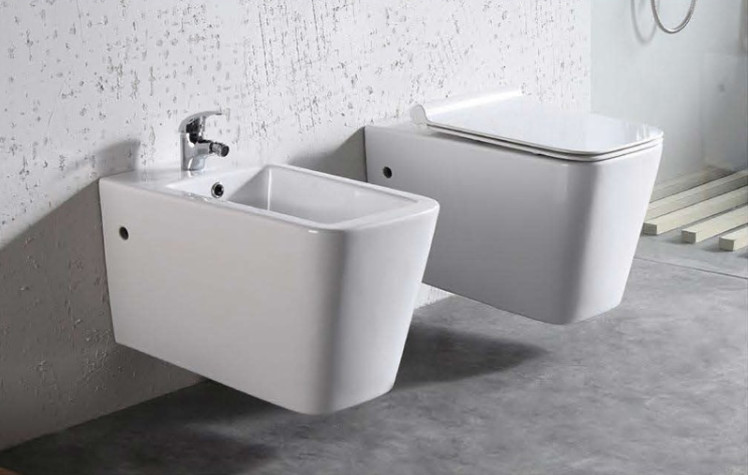 P trap Wall Mounted WC Class white ceramic material SWF325 molde