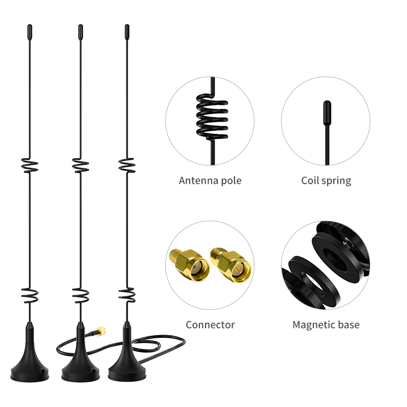 5G Antenna VSWR 1.5 Max Power 50W Frequency 3300-3600 4800-5000Mhz Strong Magnetic Base