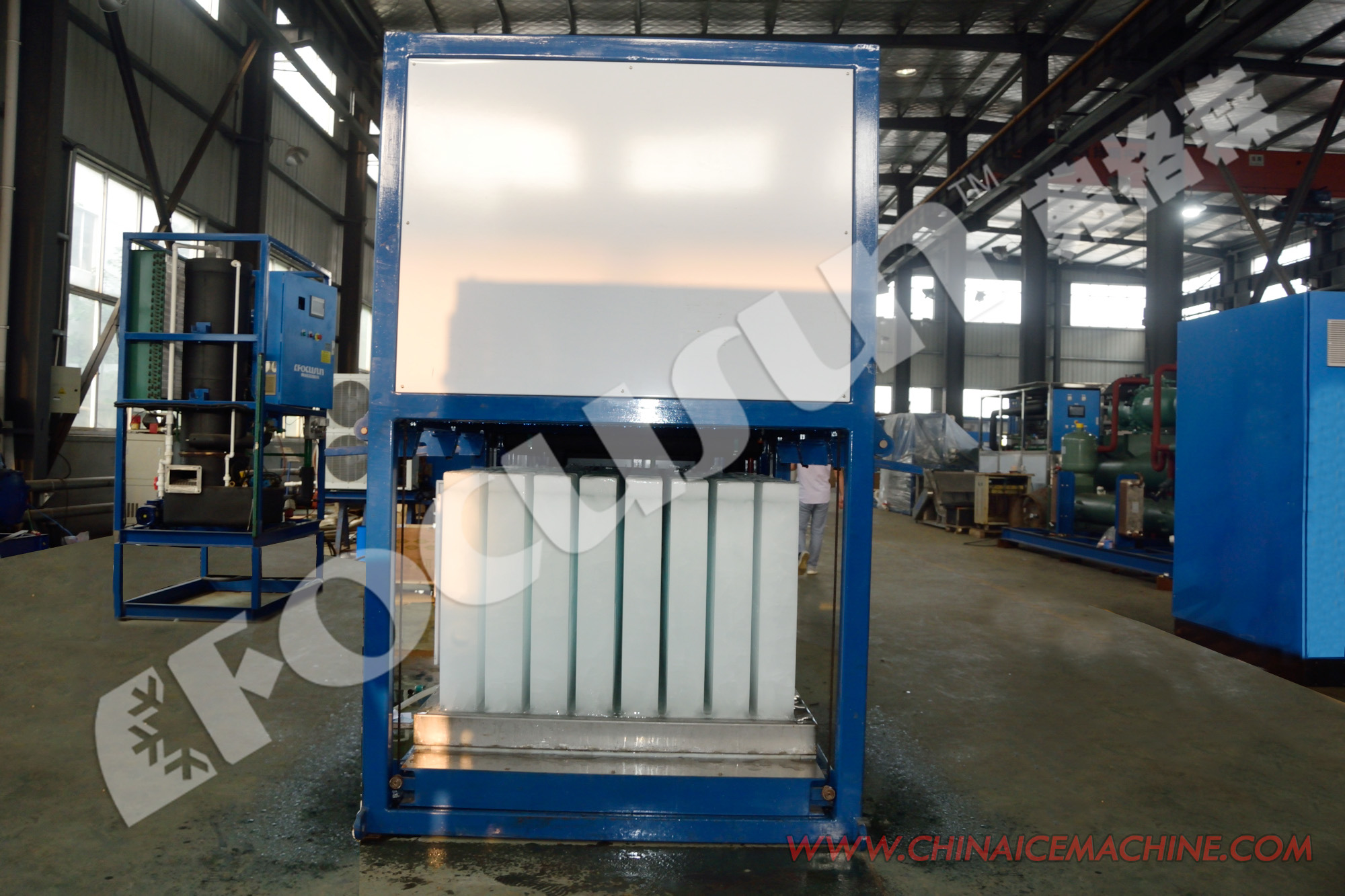Energy Mining 3 ton/day Direct Cooling System Block Ice Machine with R507 Refrigerant