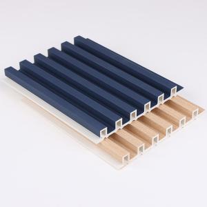 China Grooved PVC Wood Plastic Composite Decking Boards 8mm wholesale