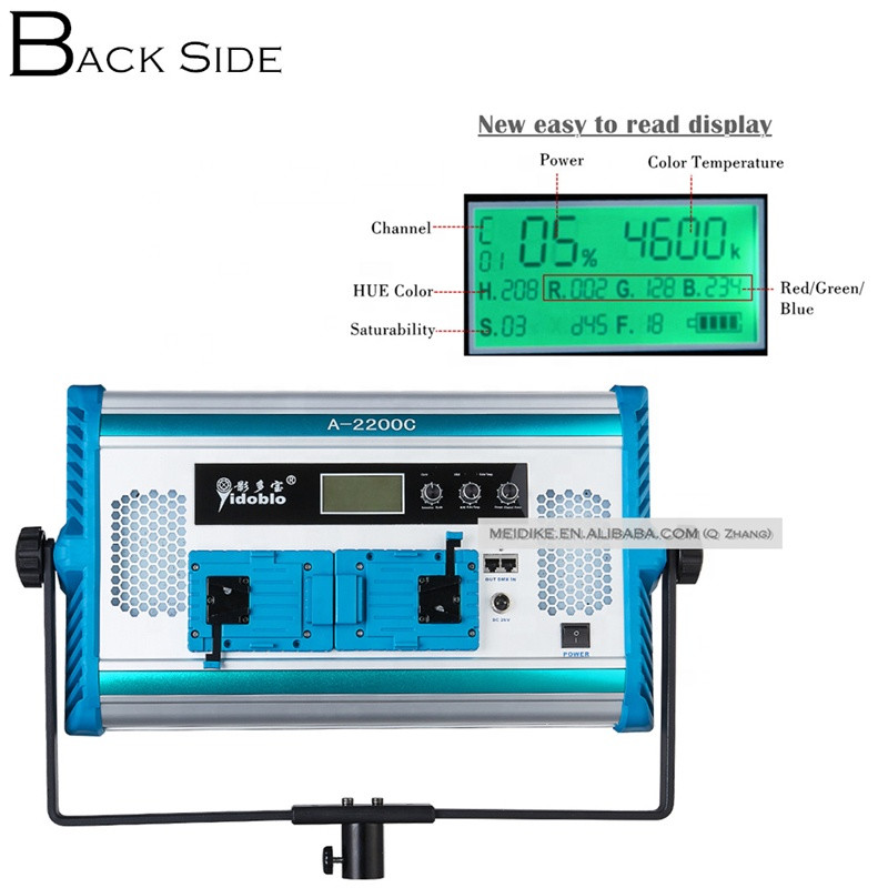 Yidoblo RGBW Video 3 In 1 LED Panel Light A-2200C Fill Shoot TV Film