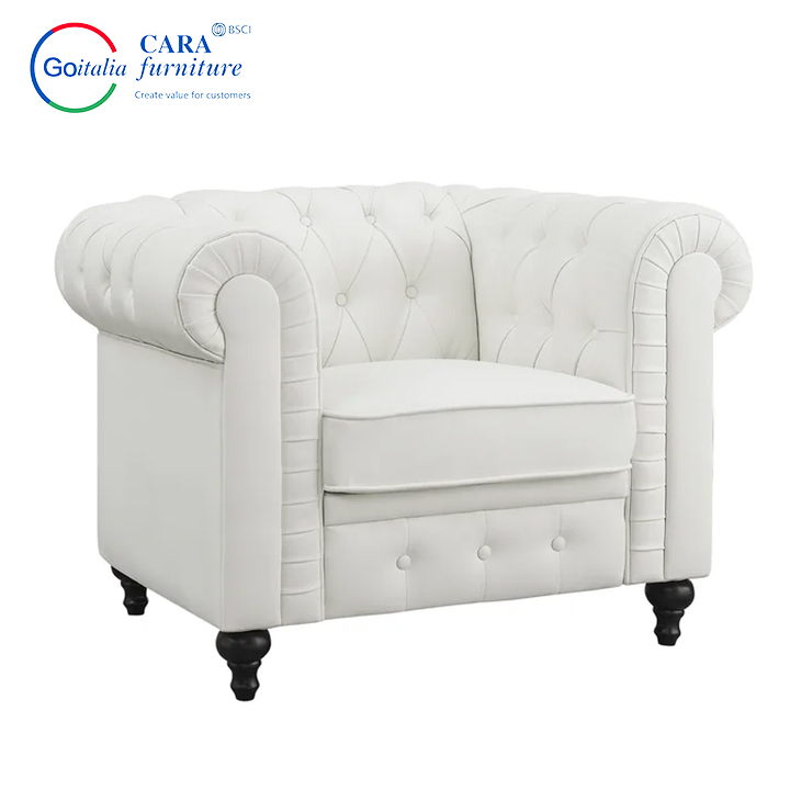 Customized Grey Bedroom Living Room Sofa Set Furniture Velvet