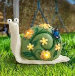 Waterproof Art Deco 6LEDs 0.1W Snail Solar Light