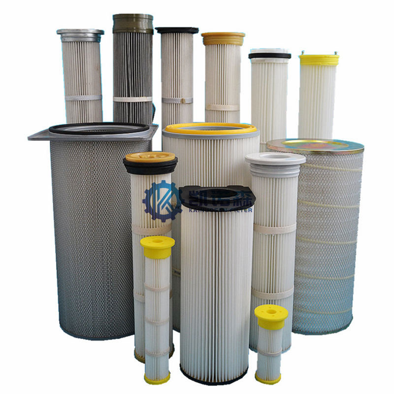 Spray Powder Dust Collector Filter Cartridge Six Ear Quick Release Ptfe Polyester