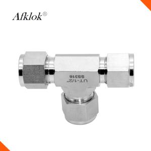 China Tube fittings Stainless steel 316 t shape pipe fitting for water oil gas wholesale