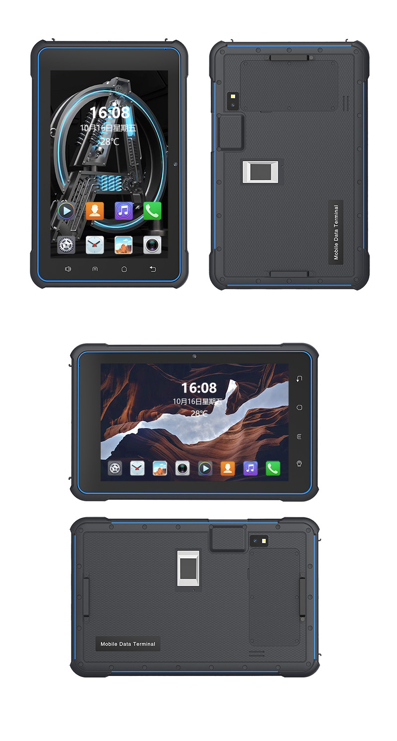 8 Inch industrial rugged android tablet Support QR Code Scanner