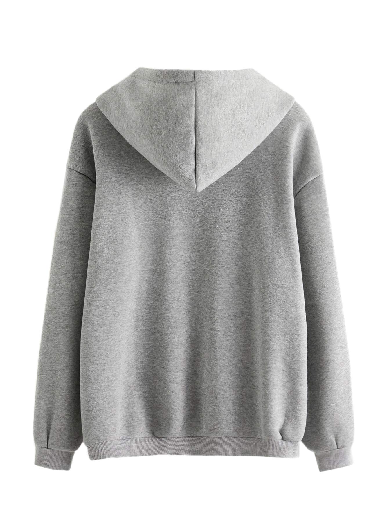 Custom Embroidery Hoodie Fall Fashion Trend Women'S Casual Heart Print Long Sleeve Pullover