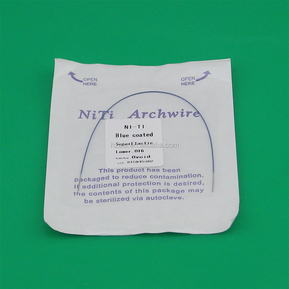 1 Year Shelf Life Thermal Active Orthodontic Niti Arch Wire for Treatment Manual Power Source