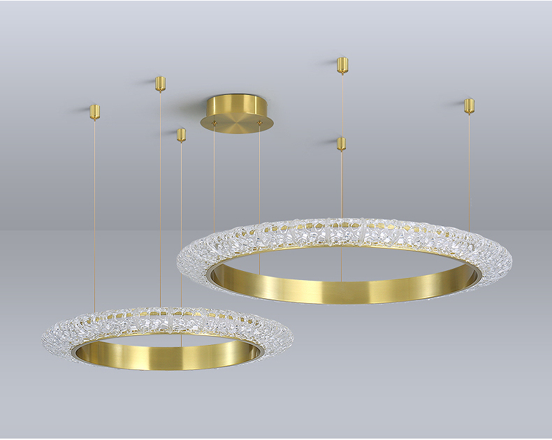 Luxury Crystal Chandelier For Living Room Round Creative Design gold pendant light(WH-CY-219)