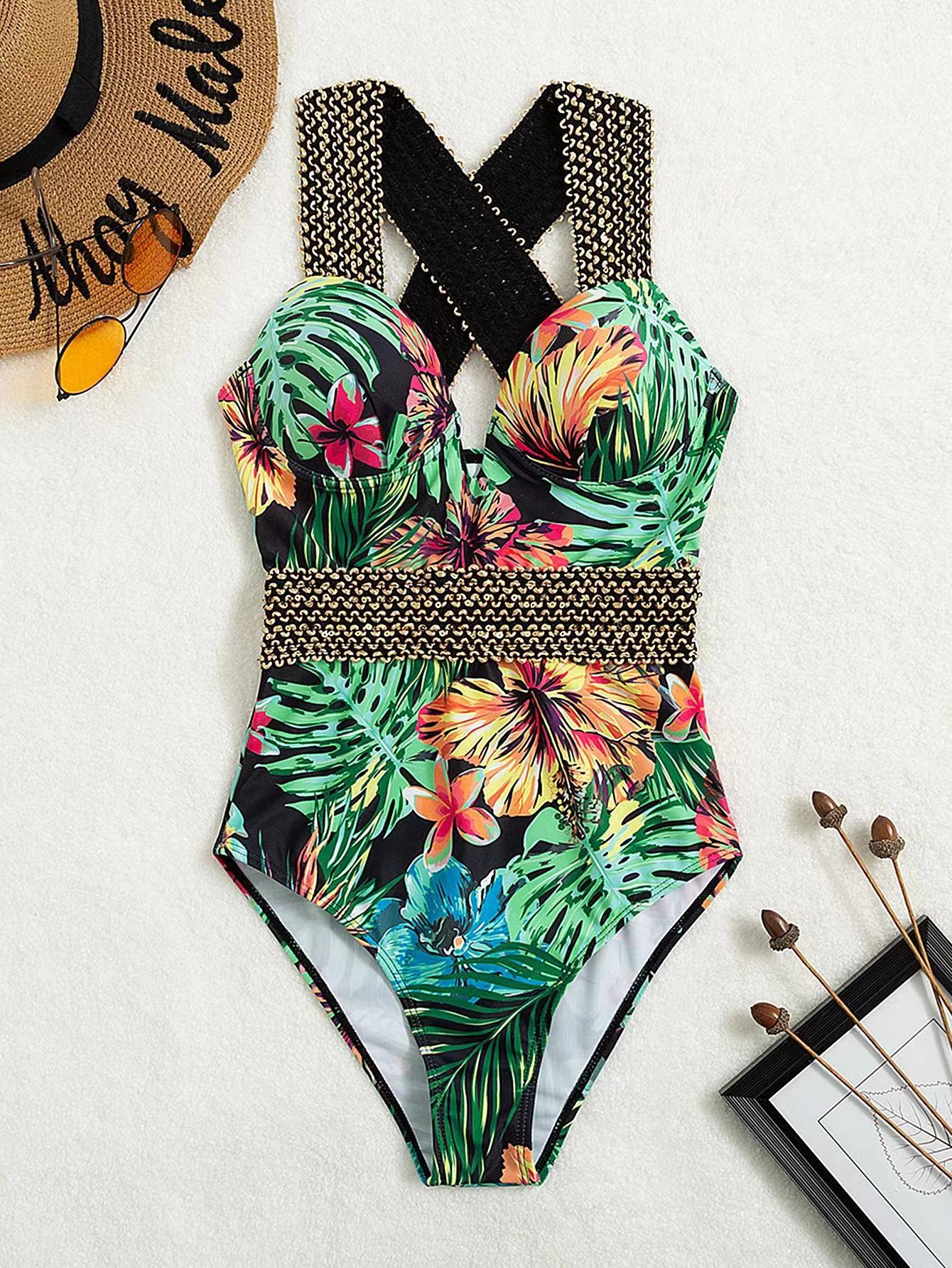 Special Fabric Three Piece Swimwear Bikini Ladies Swimsuit 3 Piece