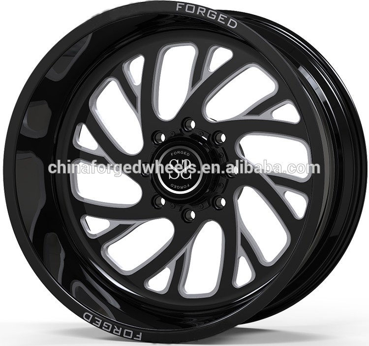 Gloss Black Machined Customized 4x4 Wheels/ 20X12 ET -44 4x4 Off Road Rims