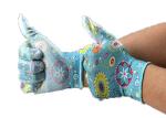 Nitrile Coated Garden Work Gloves Polyester Liner Clear Safety Gloves