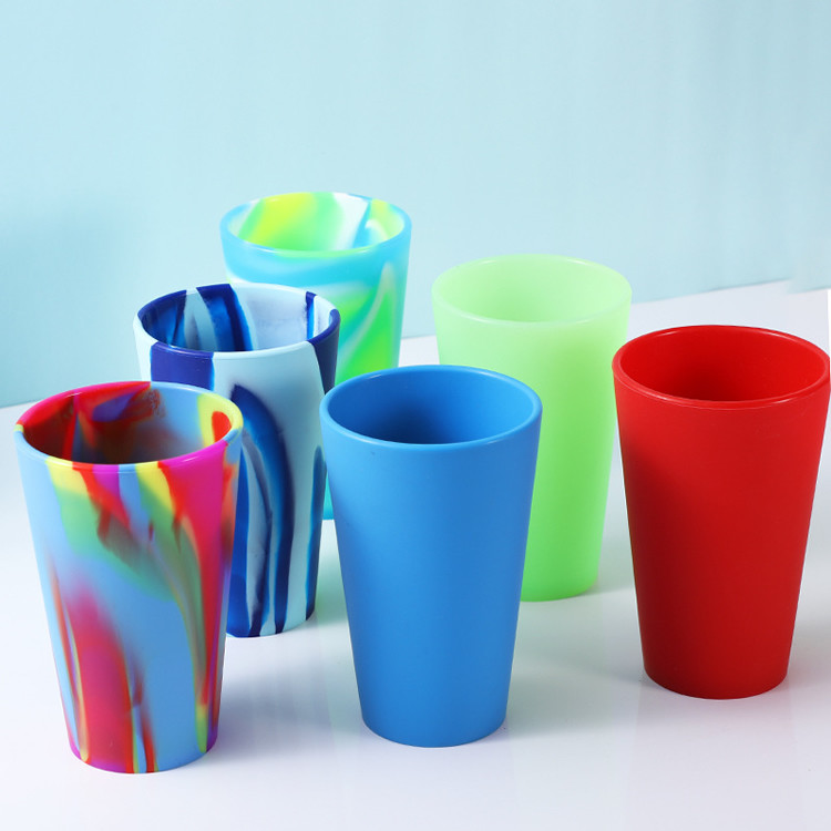 Straight Up Custom Silipint Cups Outdoor Sili Pint Glass OEM ODM