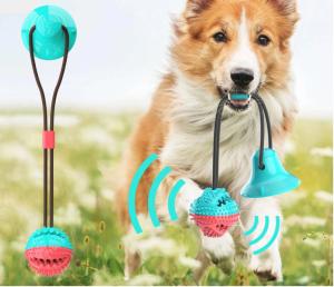 China Durable Rubber Suction Cup 40cm Teeth Chew Cute Pet Toys wholesale