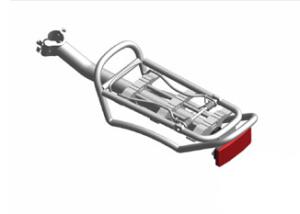 China 12.7mm Electric Bike Spares Alloy Rear Carrier Suspension Design wholesale