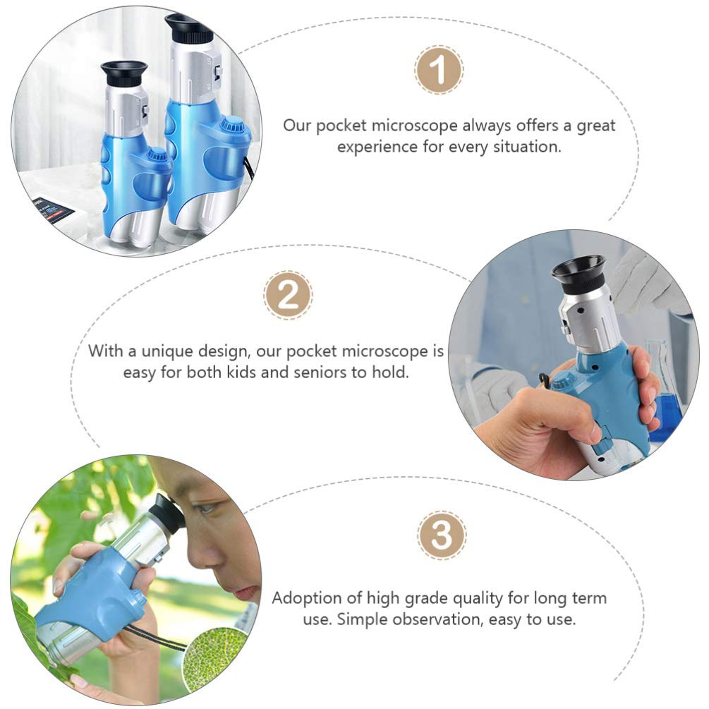 8 to 13 Years Age Range Children Portable definition Microscope for Science Education