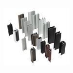 0.8mm-2.0mm Thickness Aluminum Door Profiles For Kitchen Cabinets 20mm-200mm