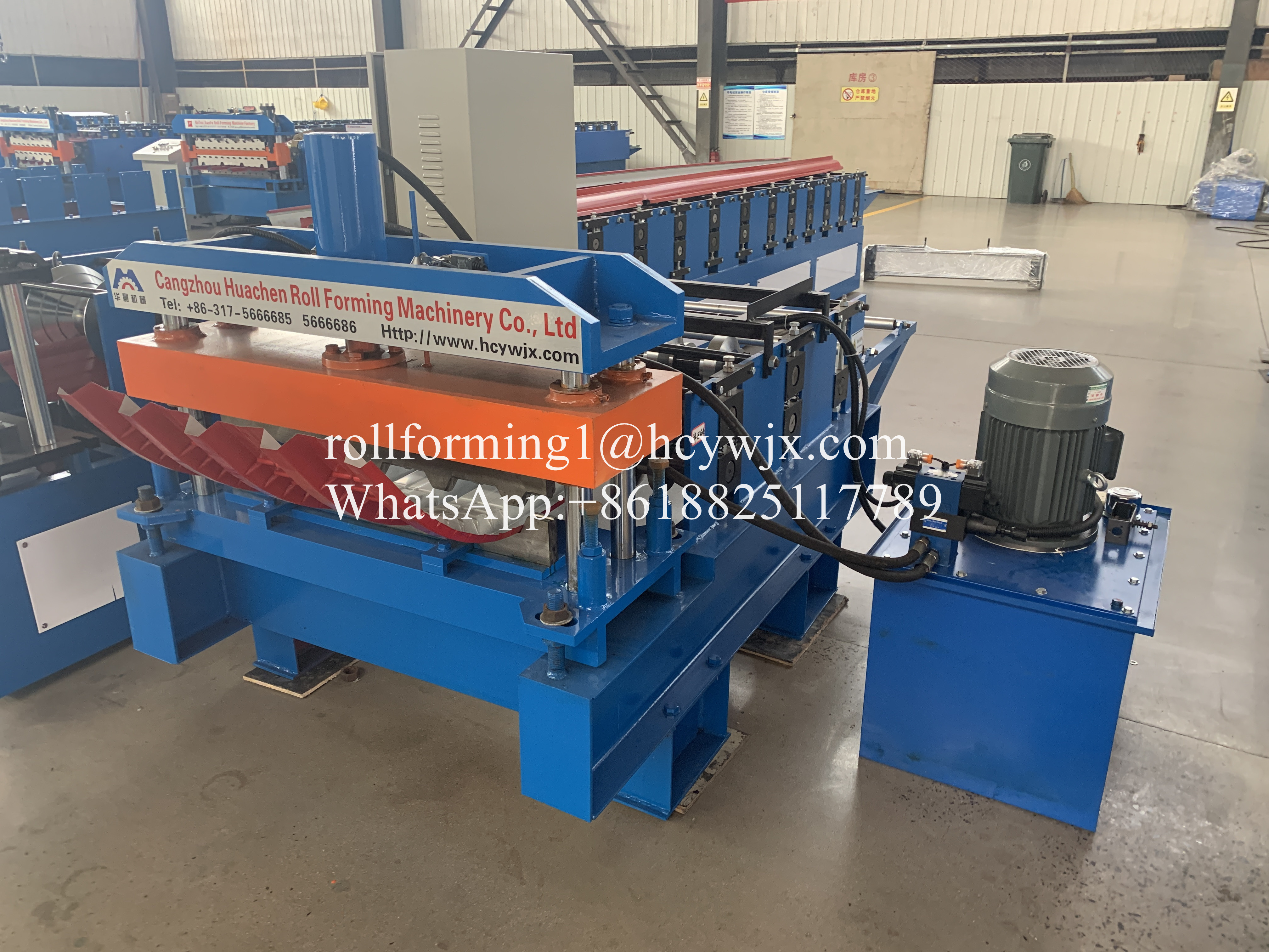 Hydraulic PPGi Steel Roll Forming Machine Curve Edge Banding 2-10m/Min